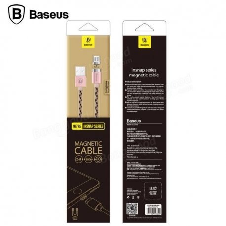 Baseus Insnap series magnetic cable Luxury gold For IPHONE
