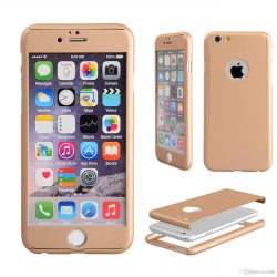 IPhone 7/8/SE Ultra Thin 360° Full Body Protective Case Gold
