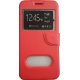 SAMSUNG GALAXY J7 2016 (J710) BOOK CASE RED WITH WINDOWS