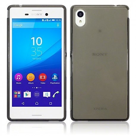 SONY Xperia M5 E5633 / E5663 SILICON CASE TRANSPERANT BLACK MATTE