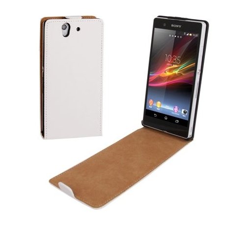 Sony Xperia M / C1904 / C1905 FLIP CASE WHITE