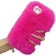 iPhone 7 Back Case Faux Fur Hair Soft Warm Pink