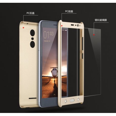 Xiaomi Redmi Note 4X Ultra Thin 360° Full Body Protective Case Gold