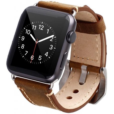 IWatch 42mm Leather Band Brown