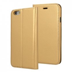 Samsung Galaxy S8 Magnet Book Case Luxus Gold