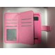 Universal Mobile Case Book Wallet 5.0"-5.3" Pink