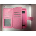 Universal Mobile Case Book Wallet 5.0"-5.3" Pink