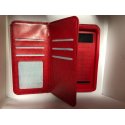 Universal Mobile Case Book Wallet 5.0"-5.3" Red