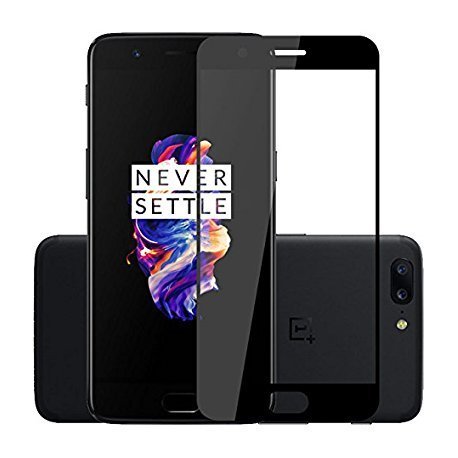 One Plus 5 Tempered Full Screen Protector Black