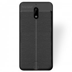 Nokia 6 Nappa Leather Case Black