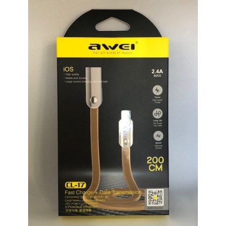 Awei CL-17 Ios Cable 2m Gold