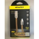 Awei CL-19 Type C Cable 2m Gold