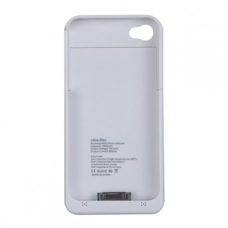IPhone 4 /4S PowerBank Case White 1900mah
