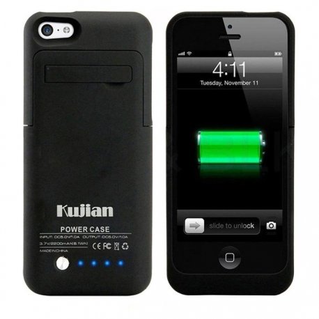 IPhone 5G/5C/ 5S/SE PowerBank Case Black 2200mAh