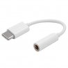 Earphones Adapter-Type-C To Jack 3,5mm White