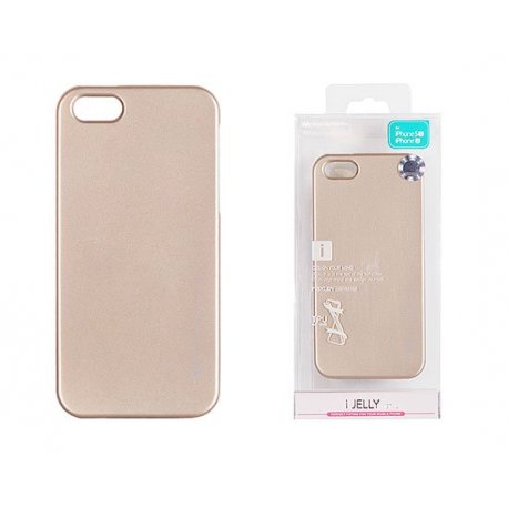 IPhone 5/5S/SE I-Jelly Metal Mercury Case Gold