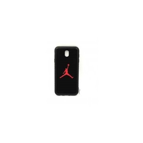 Samsung Galaxy J5 2017 J530 Hard Back Case Glass JORDAN Black