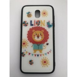 Samsung Galaxy J5 2017 J530 Hard Back Case Glass Lion