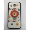 Samsung Galaxy J5 2017 J530 Hard Back Case Glass Lion