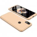 Xiaomi Mi 8 360° Full Cover Case Gold+Tempered Glass