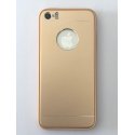 IPhone 5/5S/SE Aluminium Metal Cover and Silicone Inner Case Gold