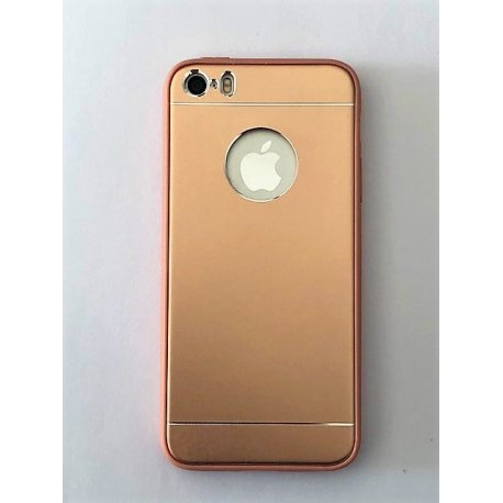 IPhone 5/5S/SE Aluminium Metal Cover and Silicone Inner Case RoseGold