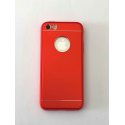 IPhone 5/5S/SE Aluminium Metal Cover and Silicone Inner Case Red