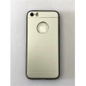 IPhone 5/5S/SE Aluminium Metal Cover and Silicone Inner Case Silver