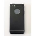 IPhone 5/5S/SE Aluminium Metal Cover and Silicone Inner Case Black