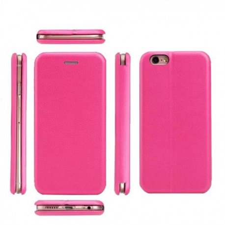 Samsung Galaxy J4 Plus Book Case Magnet Hard Pink