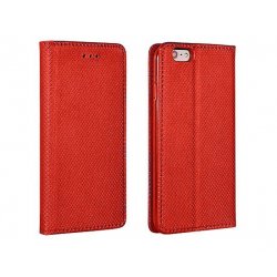 Samsung Galaxy A6 Plus A605 Smart Book Case Magnet Red