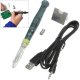 Usb Soldering Iron Pen + Touch Switch Stand Holder