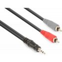 MBaccess Cable Stereo Jack 3.5mm Male To 2x Rca Premium