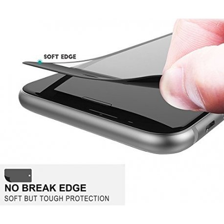 IPhone 7/8 Plus Tempered Glass 9H Soft Frame Full Cover Black