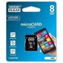 GoodRam M40A MicroSD 8GB Class 4 With Adapter