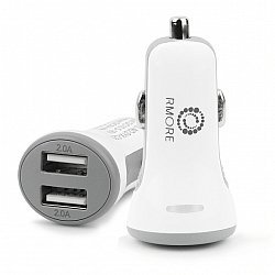 RMORE Car Charger 4A 2Usb White