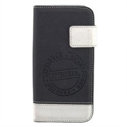 IPhone 5/5S/SE Book Case IPhoria Black-White