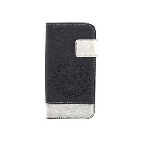 IPhone 5/5S/SE Book Case IPhoria Black-White