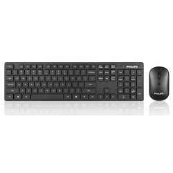 Philips Wireless Mouse And Keyboard C103 Black