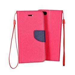 Nokia 3.1 Fancy Book Case Pink-Navy