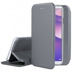 Samsung Galaxy A40 A405 Book Case Magnet Hard Grey