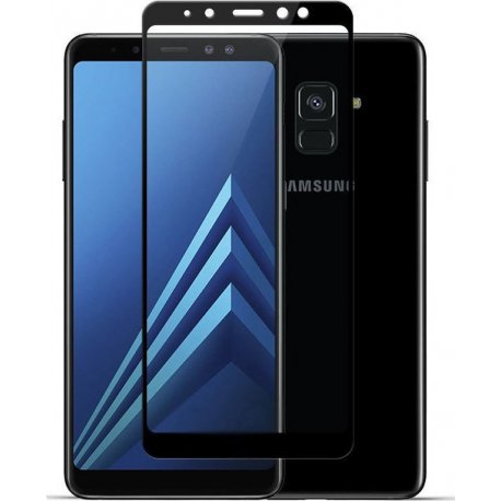 Samsung Galaxy J6 Plus J610 5D Full Glue Tempered Glass 9H Black