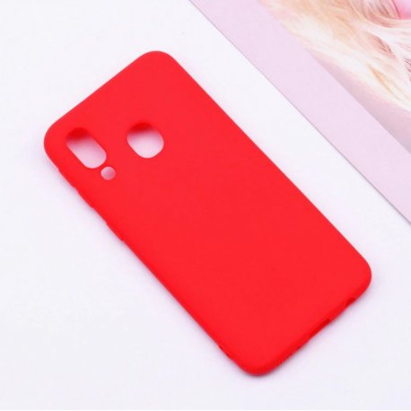 Samsung Galaxy A20 A205 Silicone Case Red