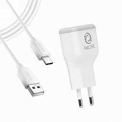 RMore Travel Charger Micro Usb 2A Detachable Cable White