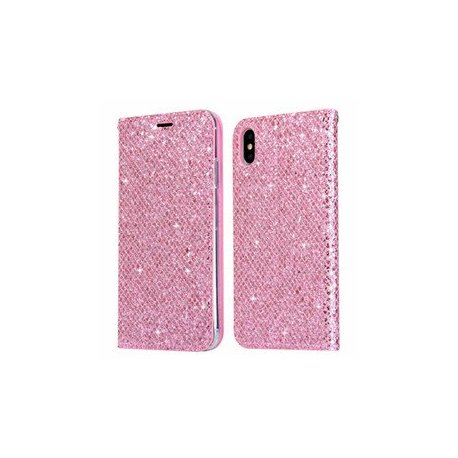 Samsung Galaxy S9 Plus G965 Glitter Magnet Book Case Pink