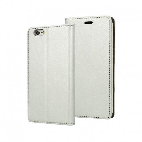 Samsung Galaxy J7 2017 J730 Magnet Book Case Luxus Silver