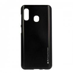 Samsung Galaxy M20 M205 Mercury I-Jelly Metal Case Black
