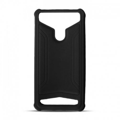 Universal Silicon TPU Case Leather Skin size 5.3 - 5.8 Black