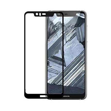 Nokia 5.1 Plus 2018/X5 2018 Tempered Glass Full Screen Protector Black
