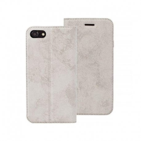 Huawei P20 Magnet Book Case Luxus Velour Silver